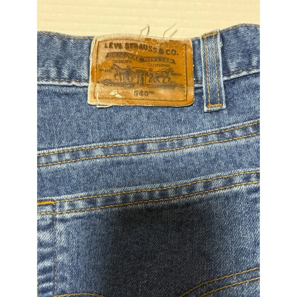 LEVI'S 540 - Men's Vintage 1999 Orange Tab Relaxed USA Denim‎ Blue Jeans - 36x29